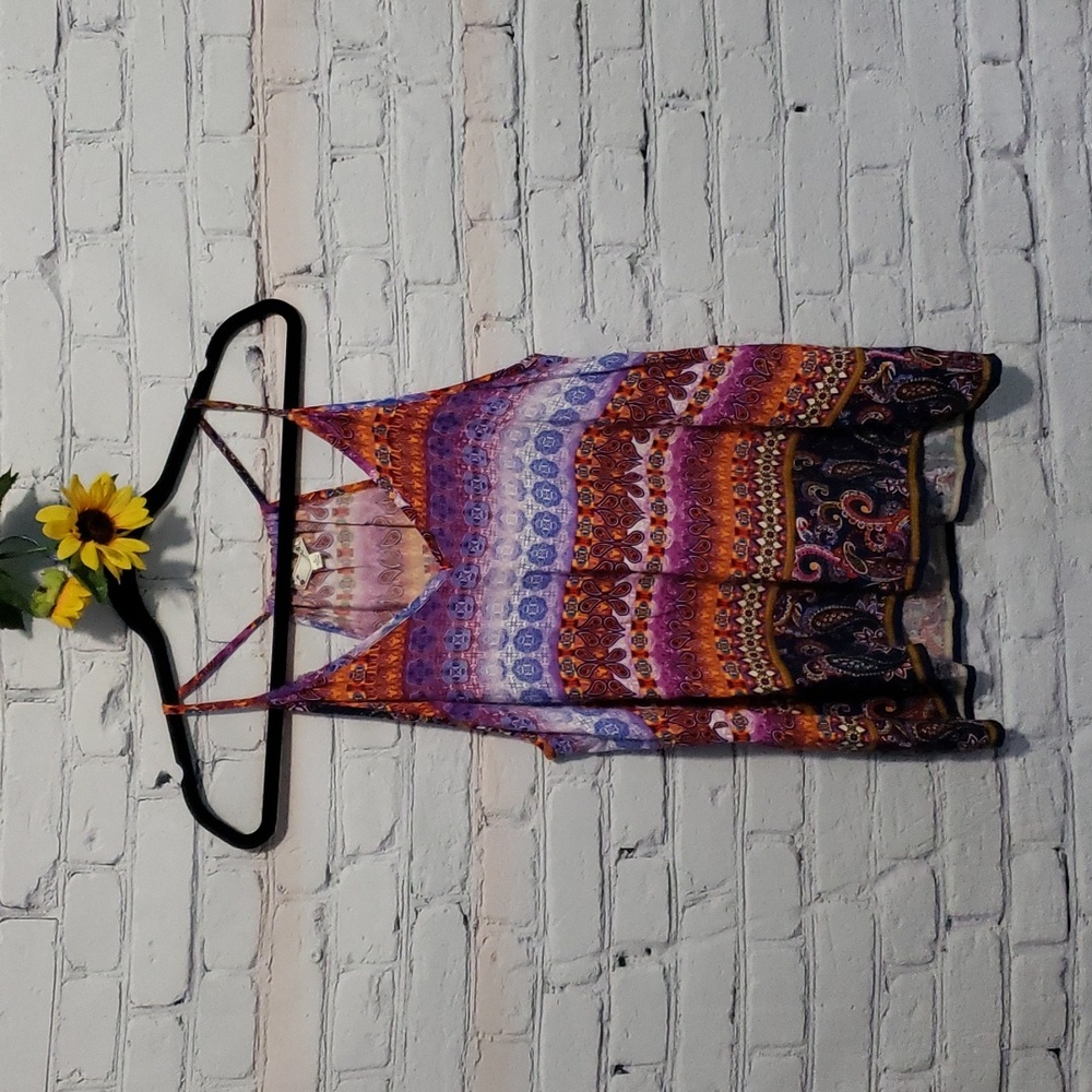 It Girl tank Multicolor Stripe Sz L